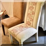 F57. Upholstered side chairs.